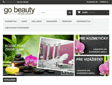 Tablet Screenshot of gobeauty.sk